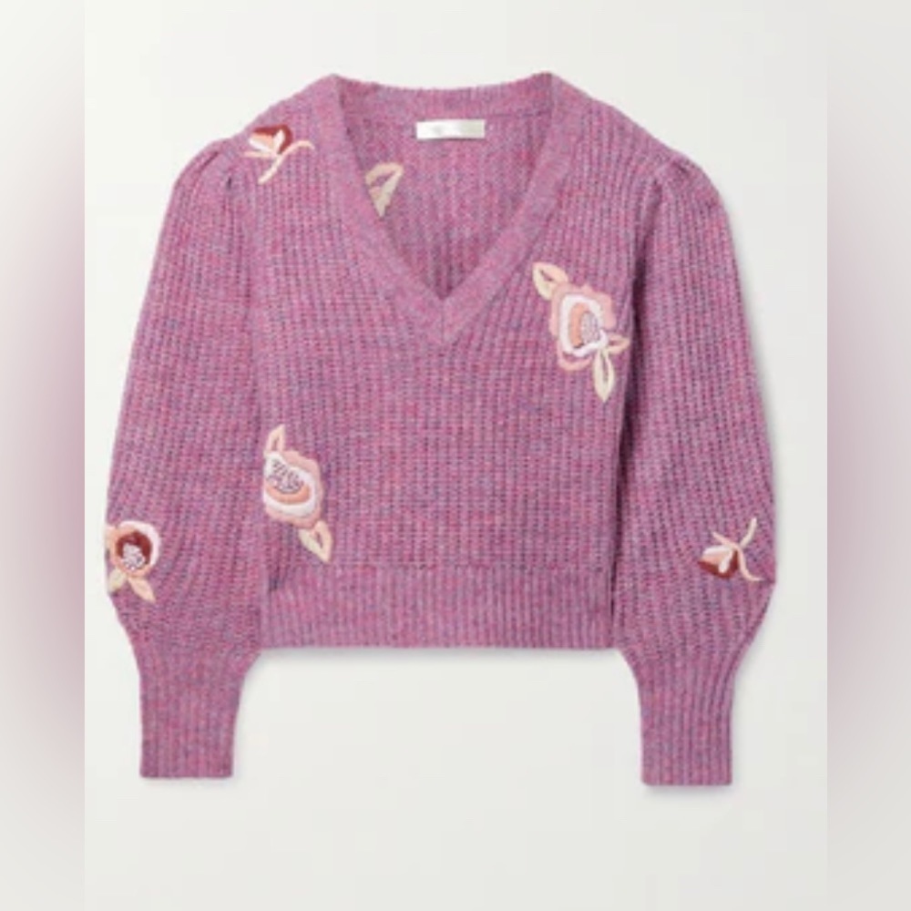 💔 SOLD LoveShackFancy ridge lavender pullover - Picture 5 of 9